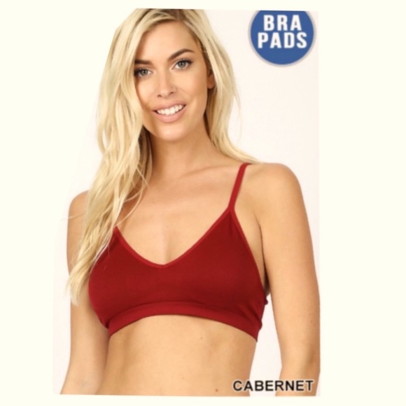 Zenana Outfitters Other - Wine Colored Bra Bralette